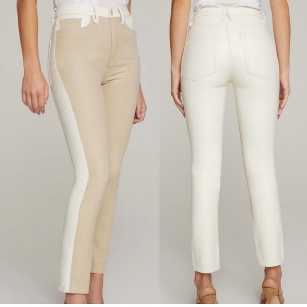 Good American Classic leather jeans